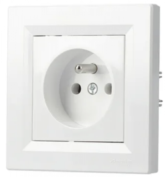 Schneider Asfora - Schutzkontakt Steckdose UPS